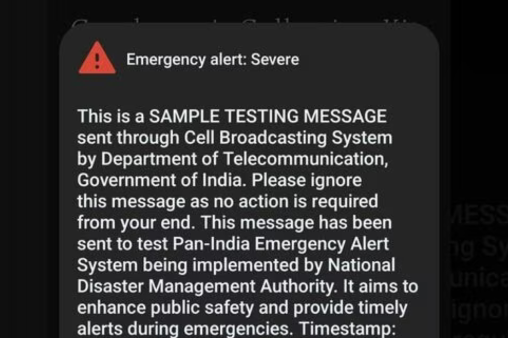 Emergency Alert Message