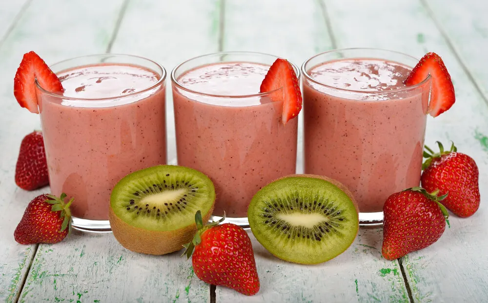 Strawberry and Kiwi juice
